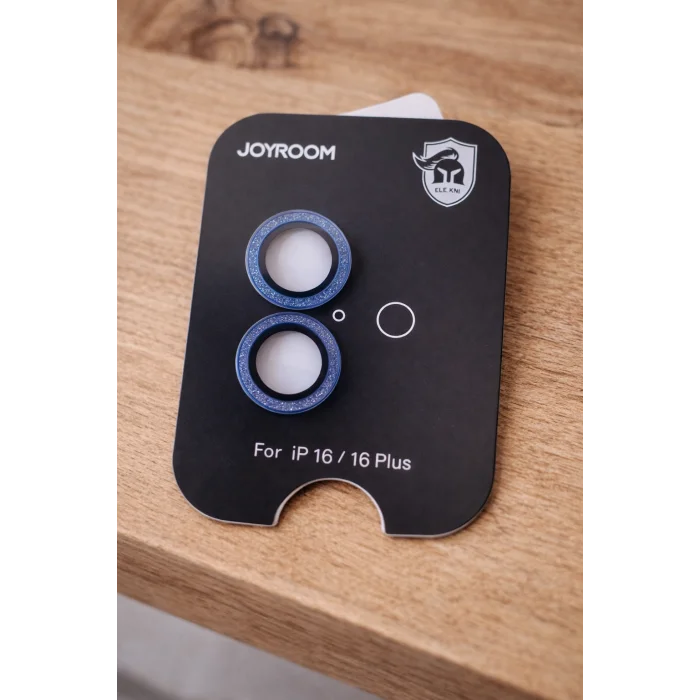 Joyroom İphone 16/16 Plus ile Uyumlu Taşlı Kamera Premium Lens Koruyucu