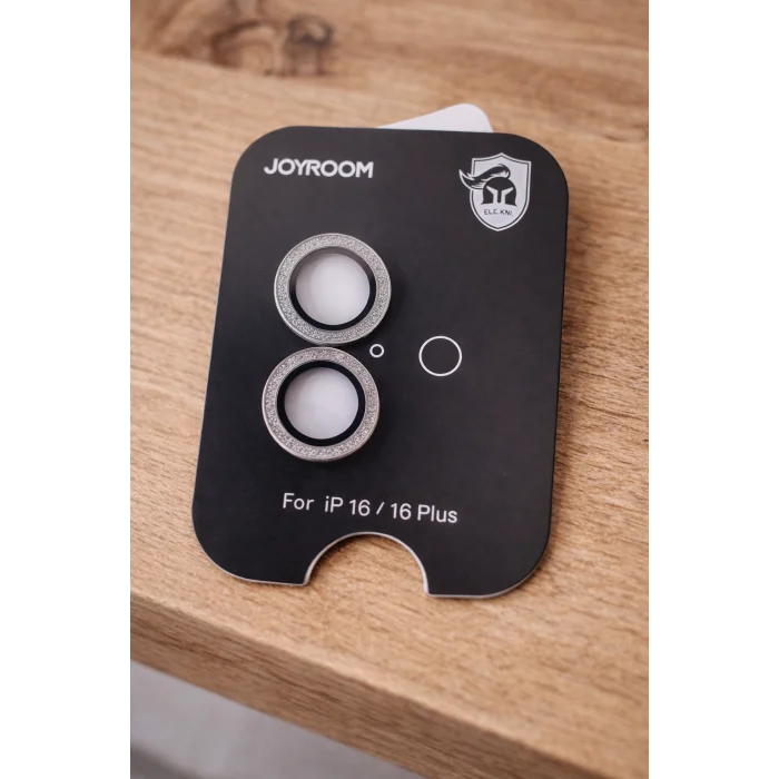 Joyroom İphone 16/16 Plus ile Uyumlu Taşlı Kamera Premium Lens Koruyucu