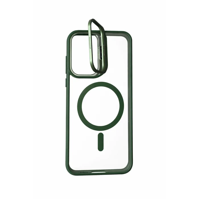 Samsung S23 Ultra Uyumlu Kılıf Klon Stantlı MagSafe Özellikli Telefon Kılıfı