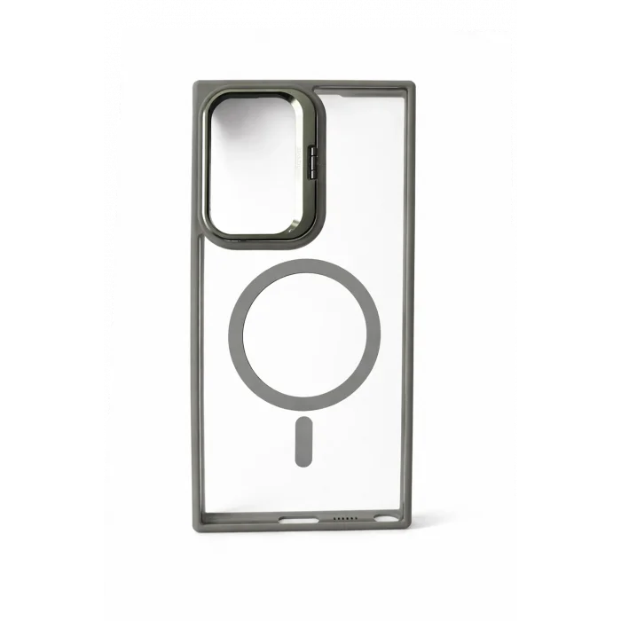 Samsung S25 Uyumlu Kılıf Klon Stantlı MagSafe Özellikli Telefon Kılıfı