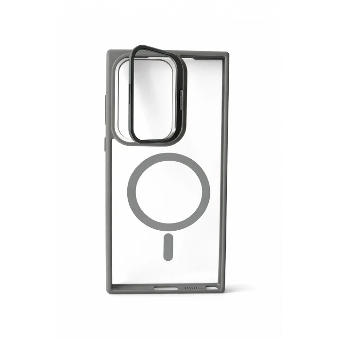 Samsung S23 Uyumlu Kılıf Klon Stantlı MagSafe Özellikli Telefon Kılıfı