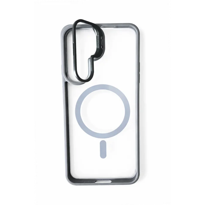 Samsung S24 FE Uyumlu Kılıf Klon Stantlı MagSafe Özellikli Telefon Kılıfı