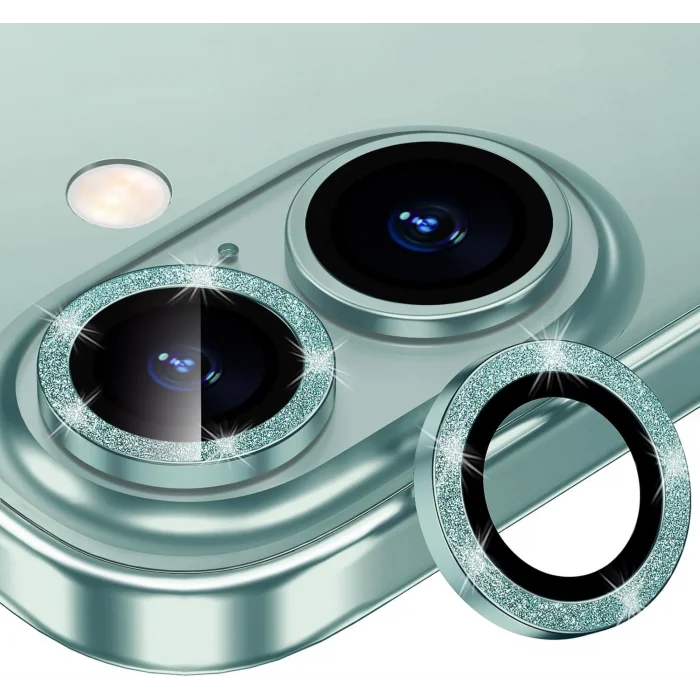 Joyroom İphone 16/16 Plus ile Uyumlu Taşlı Kamera Premium Lens Koruyucu