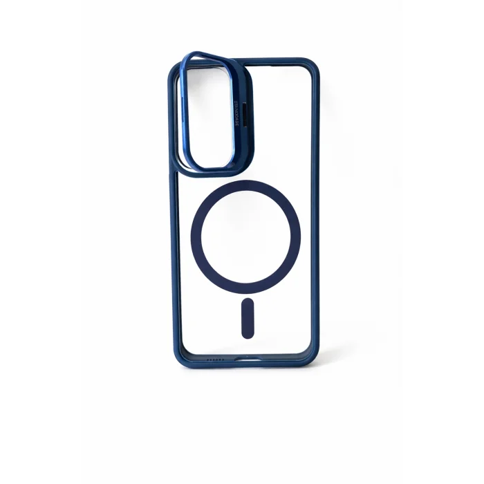 Samsung S24 Ultra Uyumlu Kılıf Klon Stantlı MagSafe Özellikli Telefon Kılıfı