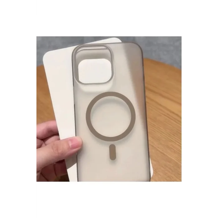 İphone 16 Pro Tuna Buzlu Sert İnce Magsafe Telefon Kılıfı