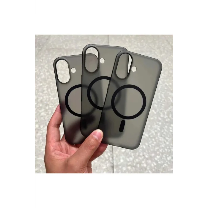 İphone 16 Tuna Buzlu Sert İnce Magsafe Telefon Kılıfı