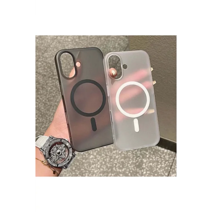 İphone 16 Tuna Buzlu Sert İnce Magsafe Telefon Kılıfı