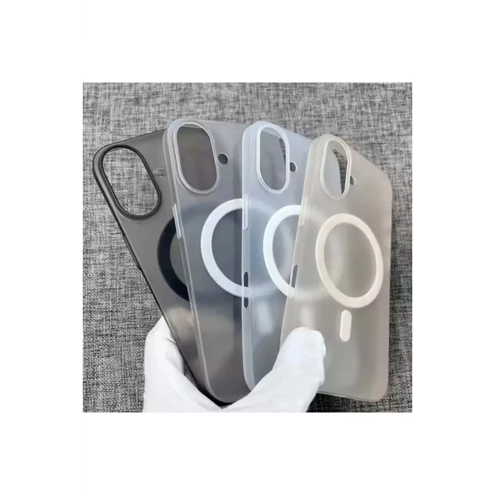 İphone 16 Tuna Buzlu Sert İnce Magsafe Telefon Kılıfı