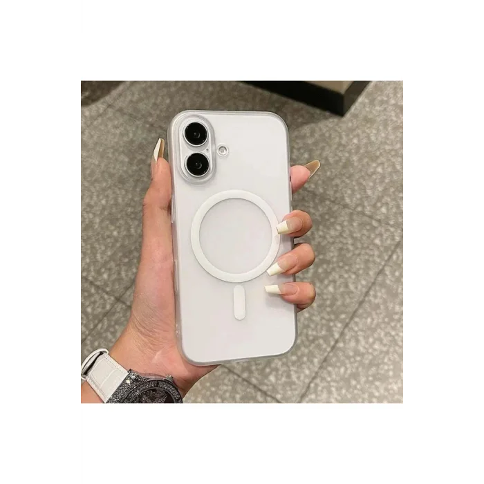 İphone 16 Tuna Buzlu Sert İnce Magsafe Telefon Kılıfı
