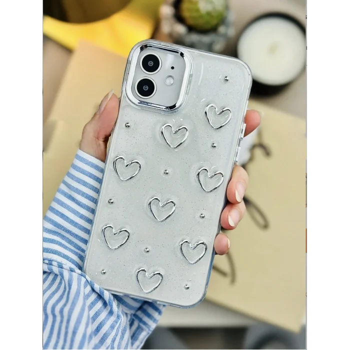 İphone 11 ile Uyumlu Minimal Desenli Estetik Spot Kılıf