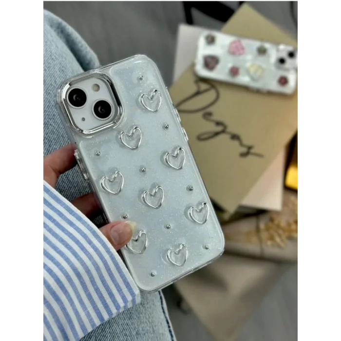 İphone 13/14 ile Uyumlu Minimal Desenli Estetik Spot Kılıf