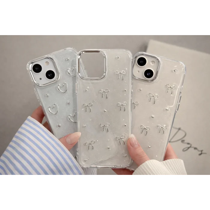 İphone 15 ile Uyumlu Minimal Desenli Estetik Spot Kılıf