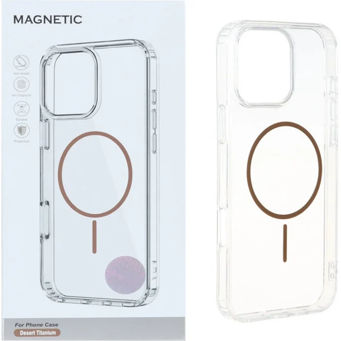 Phone 16 Pro Max Magsafe Özellikli Minimal Magsafe Özellikli Spot Kılıf