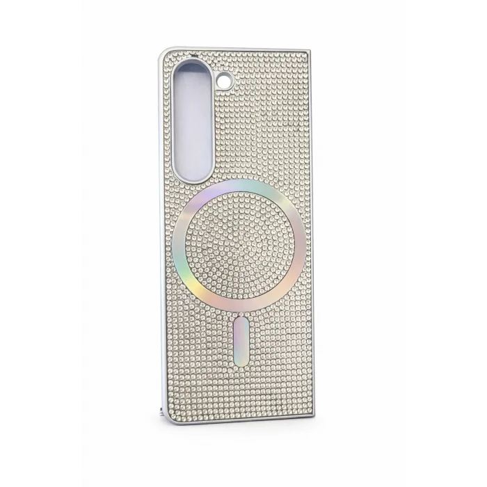 Samsung Z Fold 5 Kılıf Diamont MagSafe Hologramlı Telefon Kılıfı