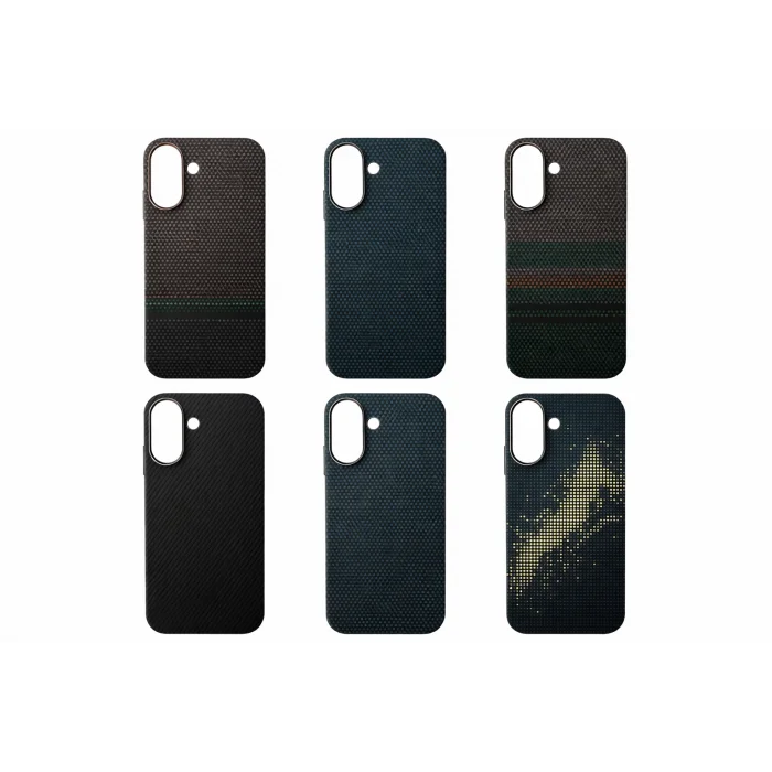 İphone 16 ile Uyumlu Magsafe Özellikli Knt Kevlar Telefon Kılıfı