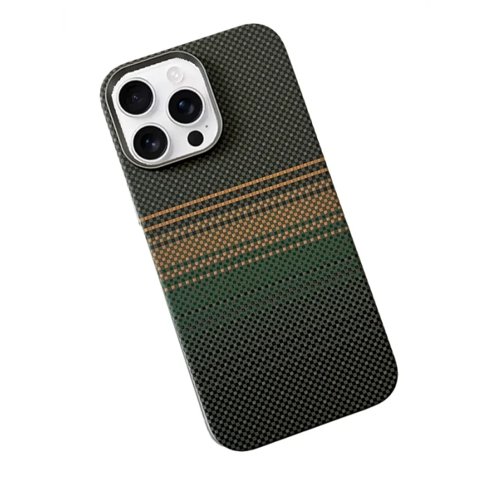 İphone 16 Pro ile Uyumlu Magsafe Özellikli Knt Kevlar Telefon Kılıfı