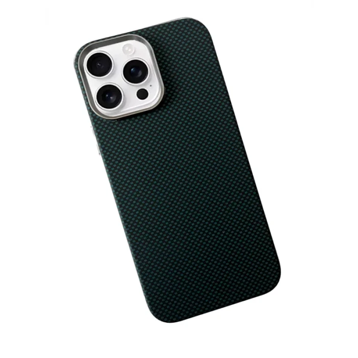 İphone 16 Pro Max ile Uyumlu Magsafe Özellikli Knt Kevlar Telefon Kılıfı