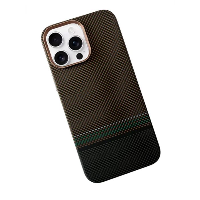 İphone 16 Pro Max ile Uyumlu Magsafe Özellikli Knt Kevlar Telefon Kılıfı