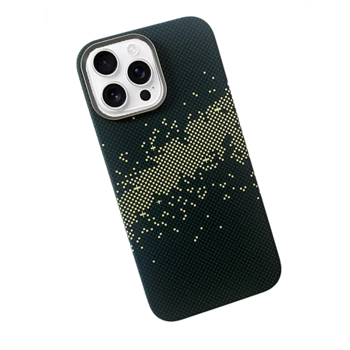 İphone 16 Pro Max ile Uyumlu Magsafe Özellikli Knt Kevlar Telefon Kılıfı