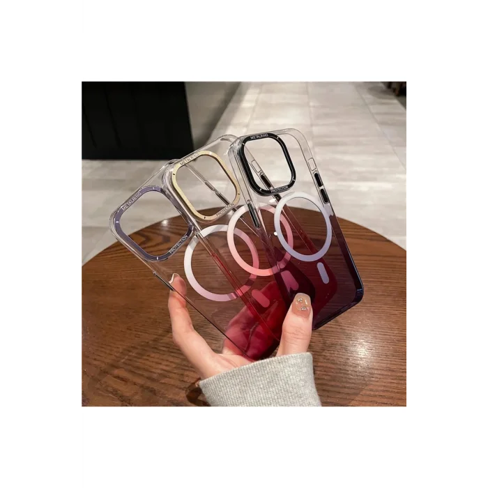 İphone 16 Pixel Sert Magsafe Uyumlu Telefon Kılıfı