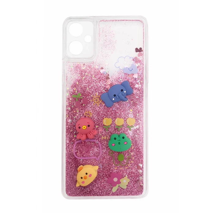 Samsung A05 Uyumlu Sulu Simli Karakterli Telefon Kılıfı