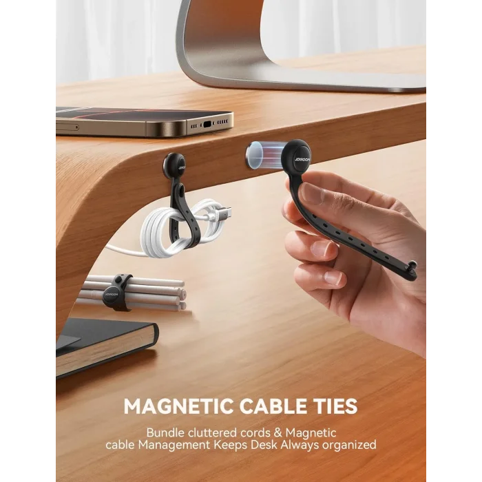 Joyroom Manyetik Silikon Kablo Bağı(6Adet)