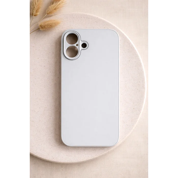 İphone 16 PLUS ile Uyumlu Mat Elektro Cam Telefon Kılıfı