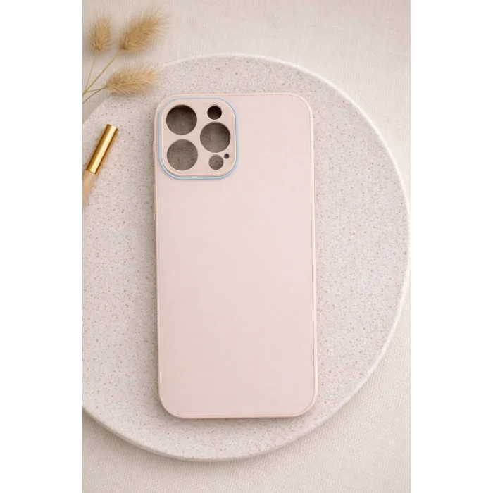 İphone 16 PRO ile Uyumlu Mat Elektro Cam Telefon Kılıfı