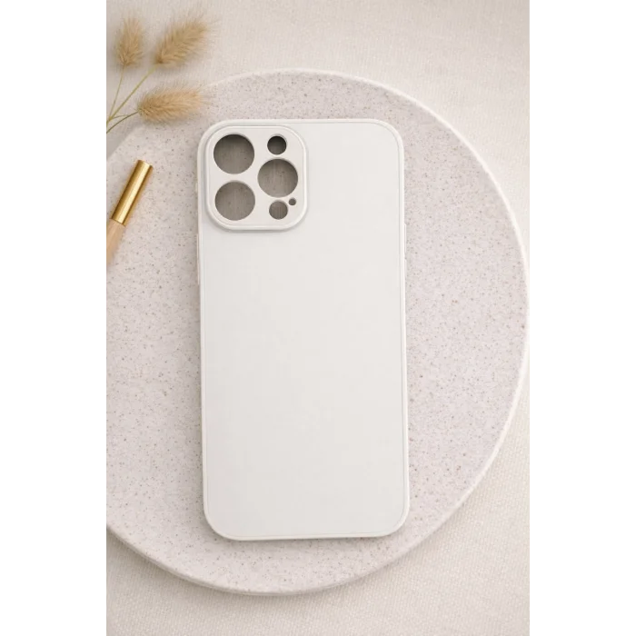 İphone 15 PRO  ile Uyumlu Mat Elektro Cam Telefon Kılıfı