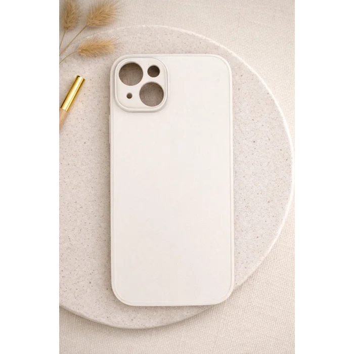 İphone 15 ile Uyumlu Mat Elektro Cam Telefon Kılıfı