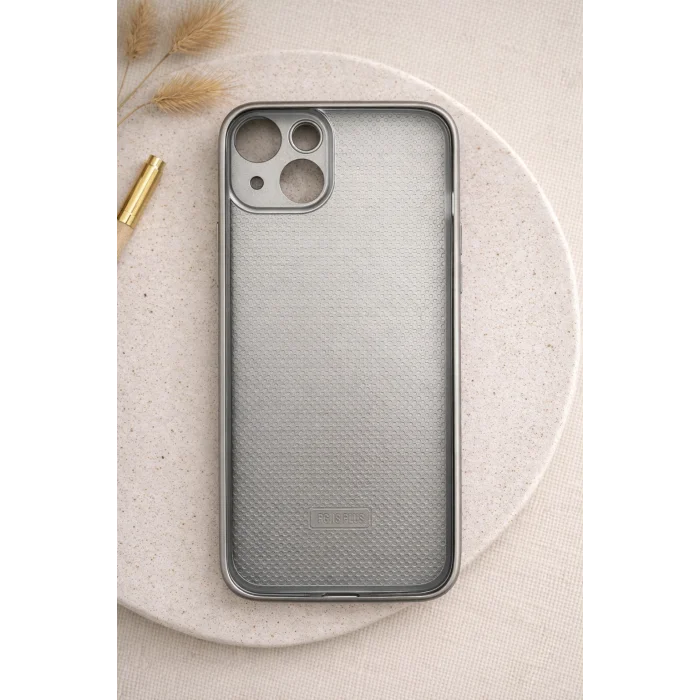 İphone 15 PLUS ile Uyumlu Mat Elektro Cam Telefon Kılıfı
