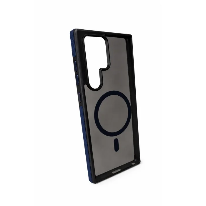 Samsung S24 Ultra ile Uyumlu Magsafe Özellikli Transparan Akrilik Telefon Kılıfı