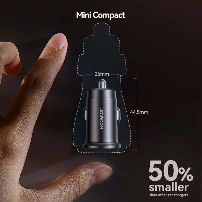 Joyroom JR-CCN16 15W 2 Çıkışlı Usb ve Type-c Mini Araç Şarj