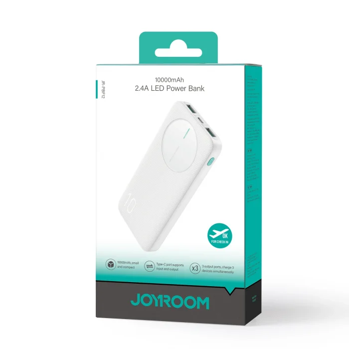 Joyroom JR-PBF12 10.000 mAh Çok Çıkışlı LED Power Bank