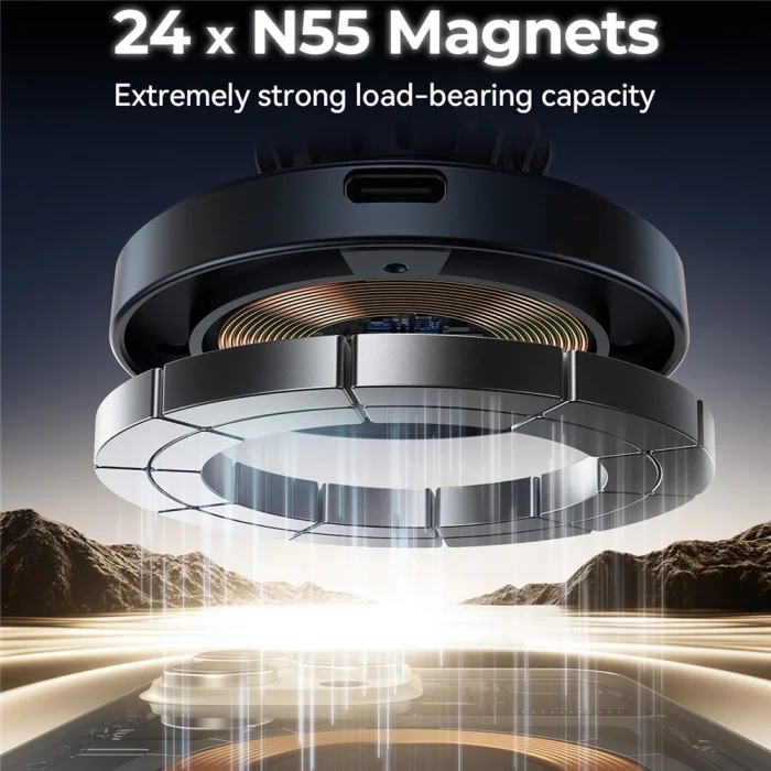 Joyroom JR-ZS50215w 2 İn 1 Magsafe Wireless Araç Tutucu