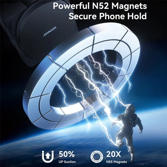 Joyroom JR-ZS506 15W Otomatik Dönen Manyetik Kablosuz Şarjlı Araç Tutucu