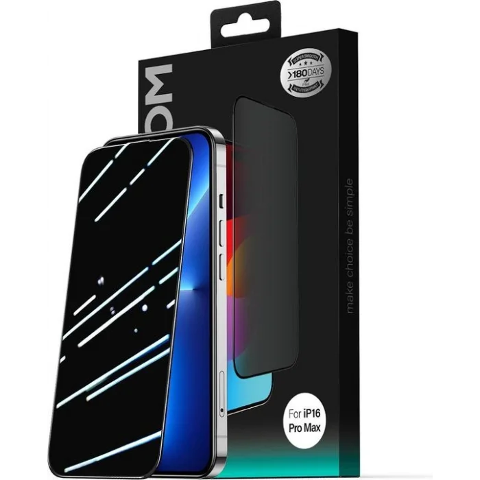 Joyroom İphone 16 Plus ile Uyumlu Privacy Cam Ekran Koruyucu