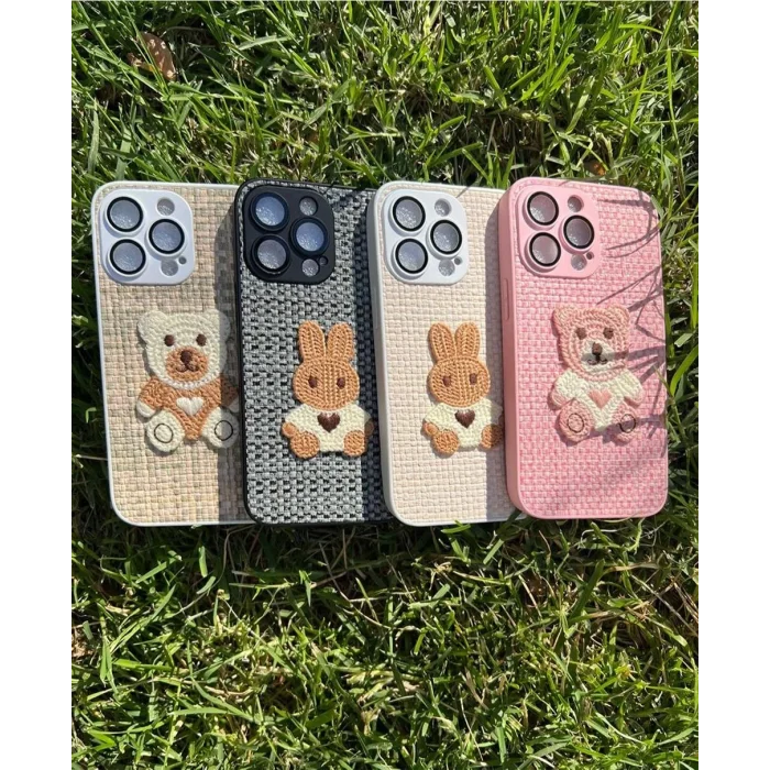 İphone 15 Pro Opus Silikon Nakış Desenli Telefon Kılıfı