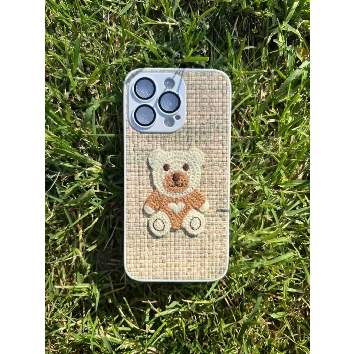 İphone 15 Plus Opus Silikon Nakış Desenli Telefon Kılıfı