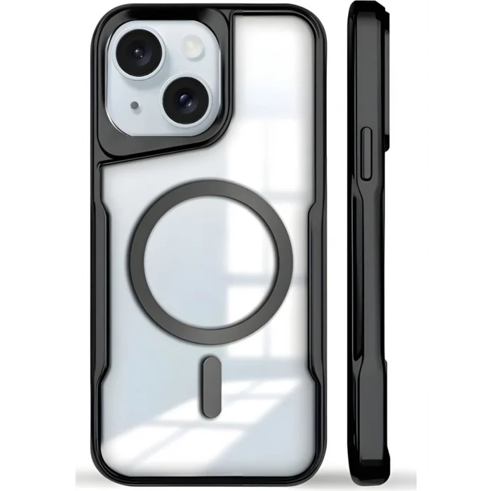 İphone 14 Siyah Darbe Emici T-Max Silikon PC