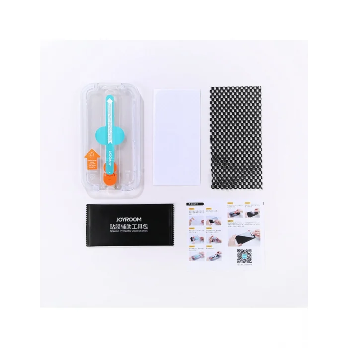 Joyroom İphone 12 Pro Max Şeffaf Kurulum Aparatlı Cam Ekran Koruyucu