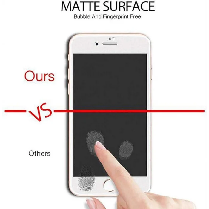 İphone 7-8 PLUS Beyaz ile Uyumlu Mat Seramik Nano Ekran Koruyucu PMMA
