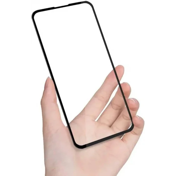 Samsung Galaxy A81/Note 10 Lite ile Uyumlu Tam Kaplayan Siyah Fiber Nano Ekran Koruyucu