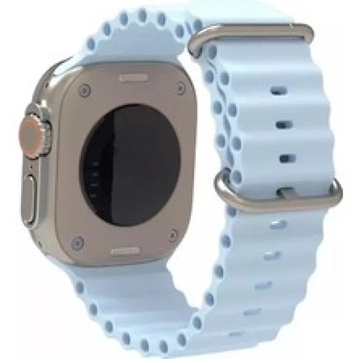 Apple Watch 6/7/8/9/10/11/SE/SE/SE3/ultra 38 40 41 S10/11 42mm İp Detay Dalga Tasarım Silikon Kordon Ocean Kordon