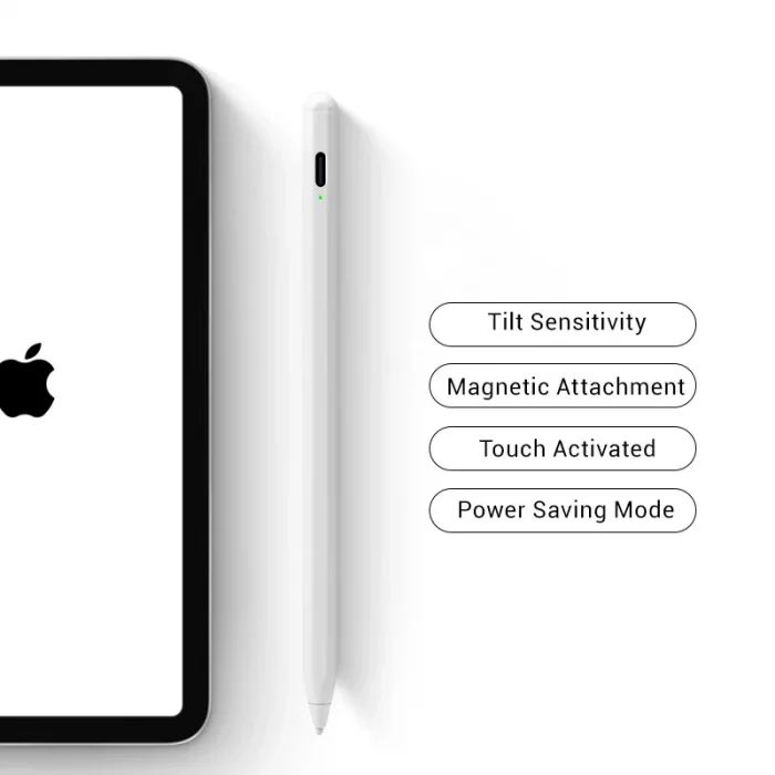 Joyroom JR-K12 Android Ve İos Uyumlu Otomatik Çift Modlu Kapasitif Pen Beyaz