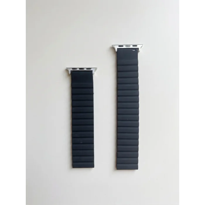 Apple Watch ile Uyumlu 42-44-45 mm Silikon Manyetik Kordon