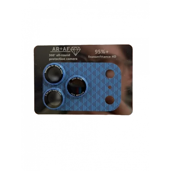 iPhone 17 Pro Tam Kapatan Desenli Karbon Lens Koruyucu