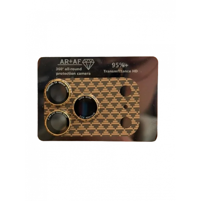 iPhone 17 Pro Tam Kapatan Desenli Karbon Lens Koruyucu