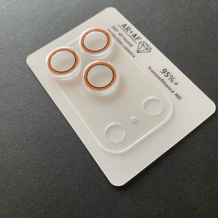 iPhone 17 Pro Max Şeffaf Tam Kapatan Taşlı Lens Koruyucu