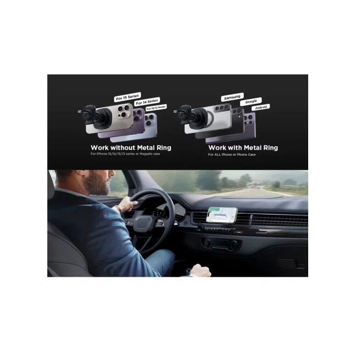 Joyroom JR-ZS388 15w Kablosuz Araç İçi Şarjlı Telefon Tutucu